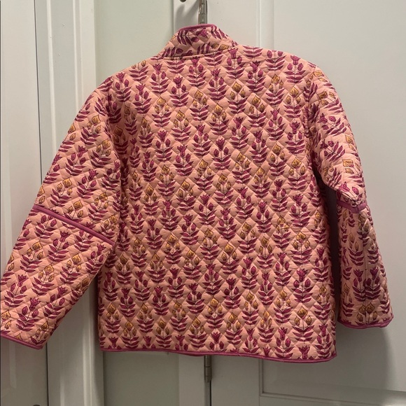 Victoria Dunn Quilted Pink Floral-Print Puffer Jacket - Picture 5 of 5